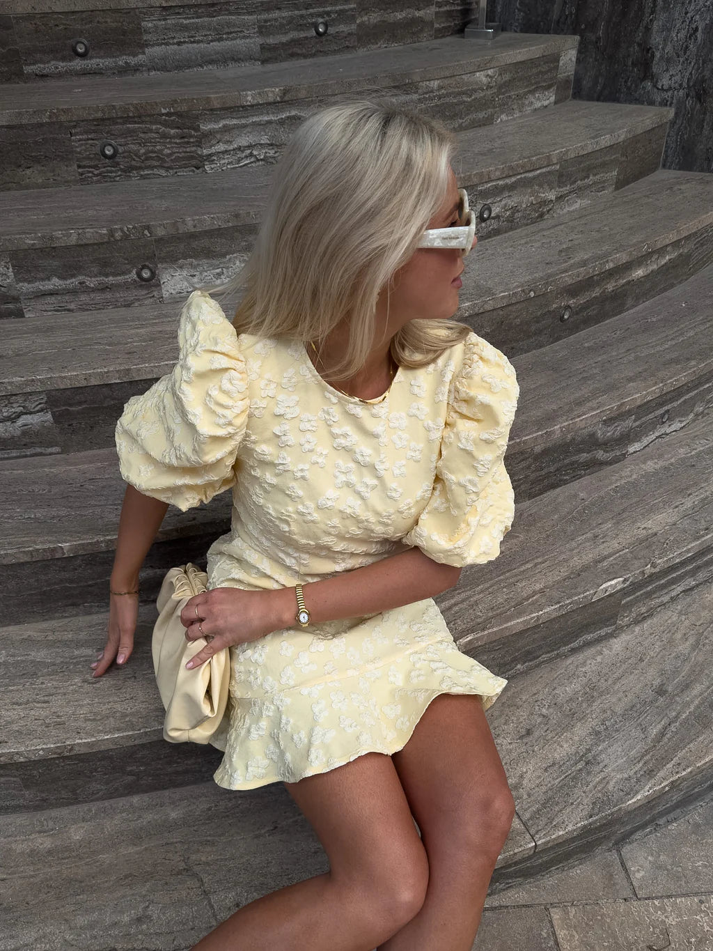 VMFIA Short Dress - Pastel Yellow